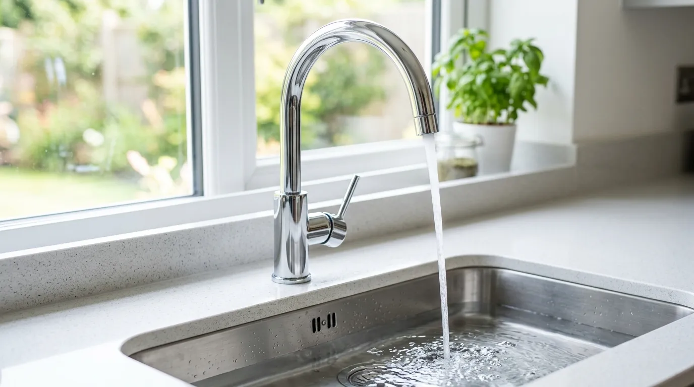Local Plumbing Master Pros same day plumber fixing a faucet in Fort Dodge, KS
